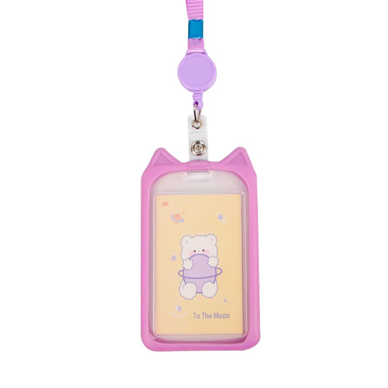 ID Card Holder Name Tag Gantungan Kartu Gel Tali Yoyo Tarik GM-ST0247