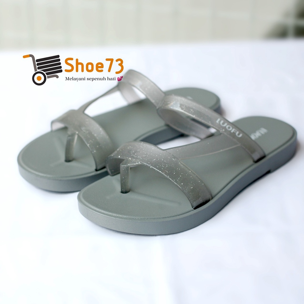 LUOFU F 2322 TFB-6WB SIZE 36-40 ORIGINAL l Sandal jepit jelly wanita l Sendal jepit cewek impor