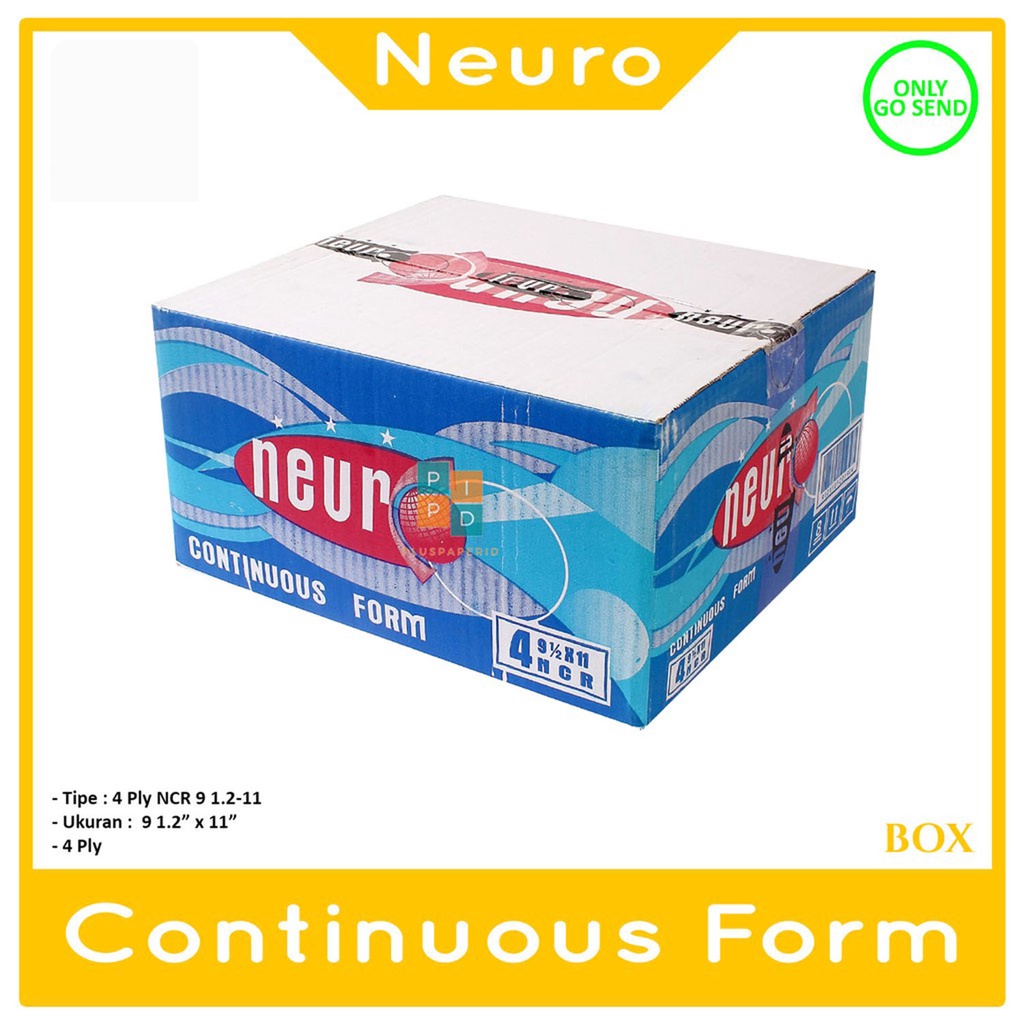 

NEURO - Continous Form 4 Ply 9 1/2 x 11/2 ( K4/2 ) Ncr - Box