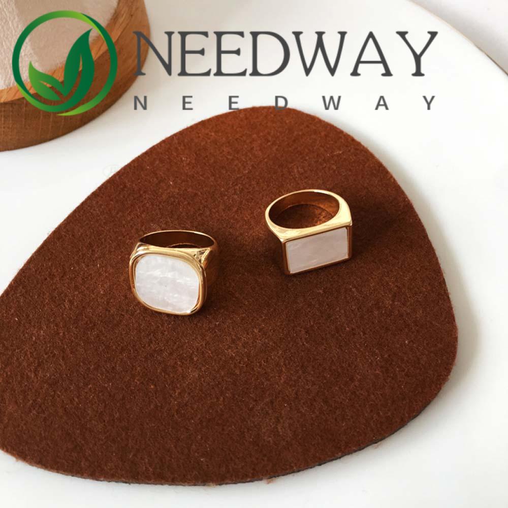 Needway   Cincin Jari Geometris Wanita Eropa Dan Amerika Retro Sederhana Perhiasan Fashion