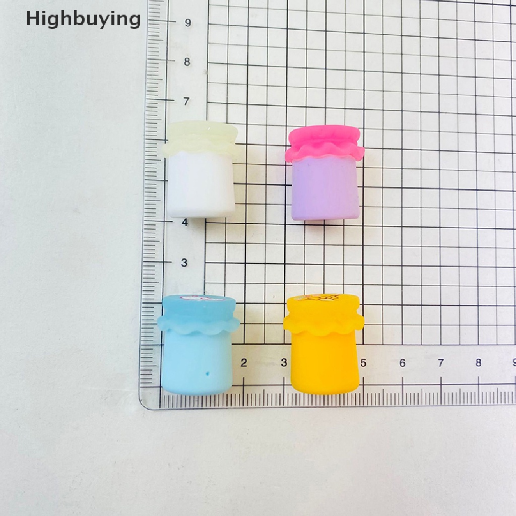 Hbid 5PC Luminous Mini Kartun Buah Madu Jar Mainan Boneka Angka Dekorasi Taman Rumah Resin Aksesoris Untuk Bahan Crafg Perhiasan Ch Glory