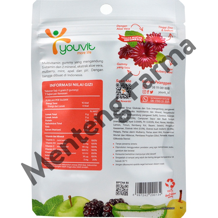 Youvit Acno 7 Gummies - Vitamin Untuk Kulit Berjerawat