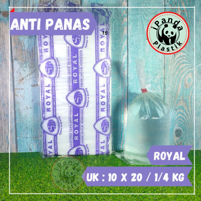 Plastik Anti Panas / Tahan Panas Royal Uk 10x20 / 1/4 kg @200gr