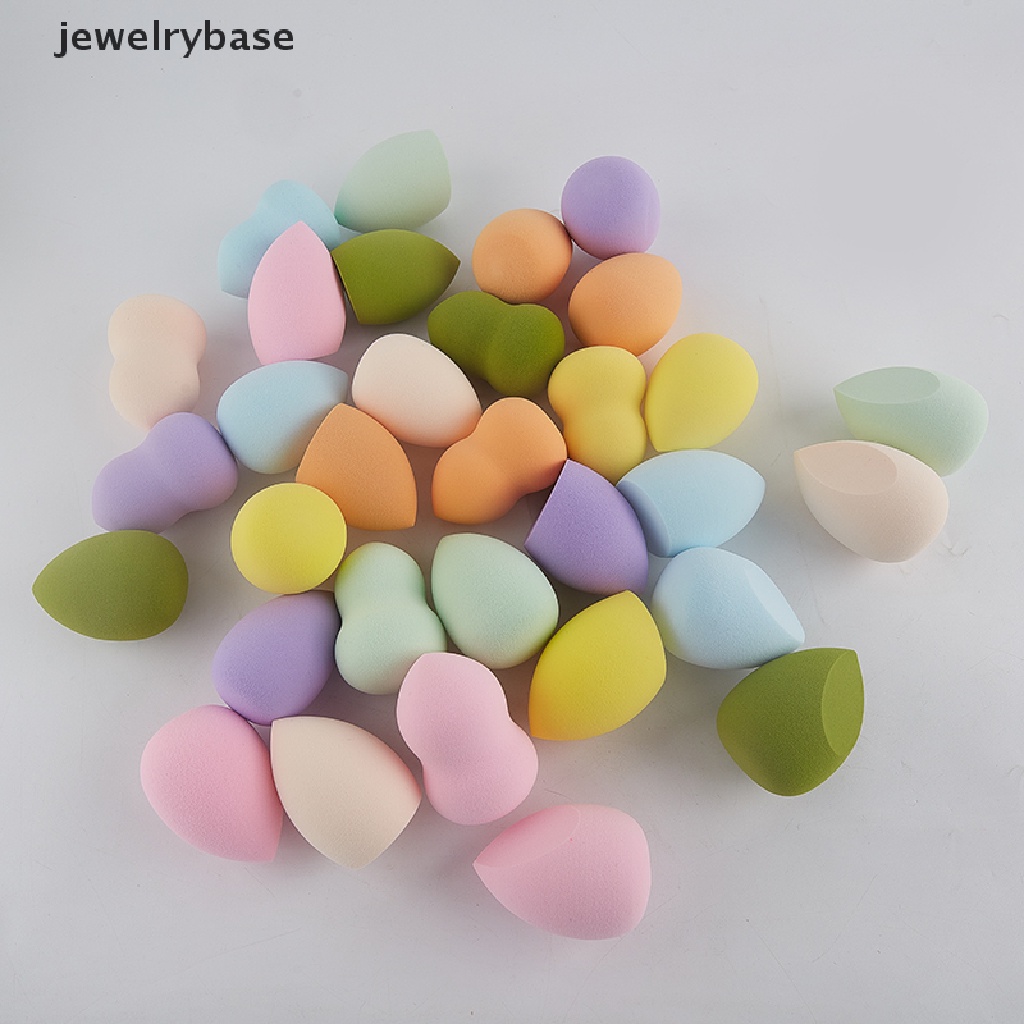 [jewelrybase] Colorful Lembut Tetesan Air Kecantikan Makeup Spons Kosmetik Bedak Puff Butik