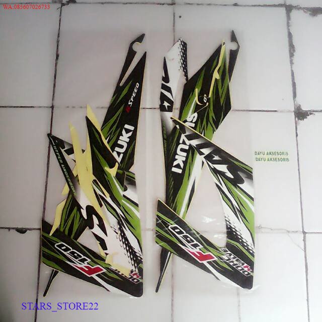 (ORI) Striping Satria fu 2013/2014 hijau hitam KUALITAS ORIGINAL PABRIK