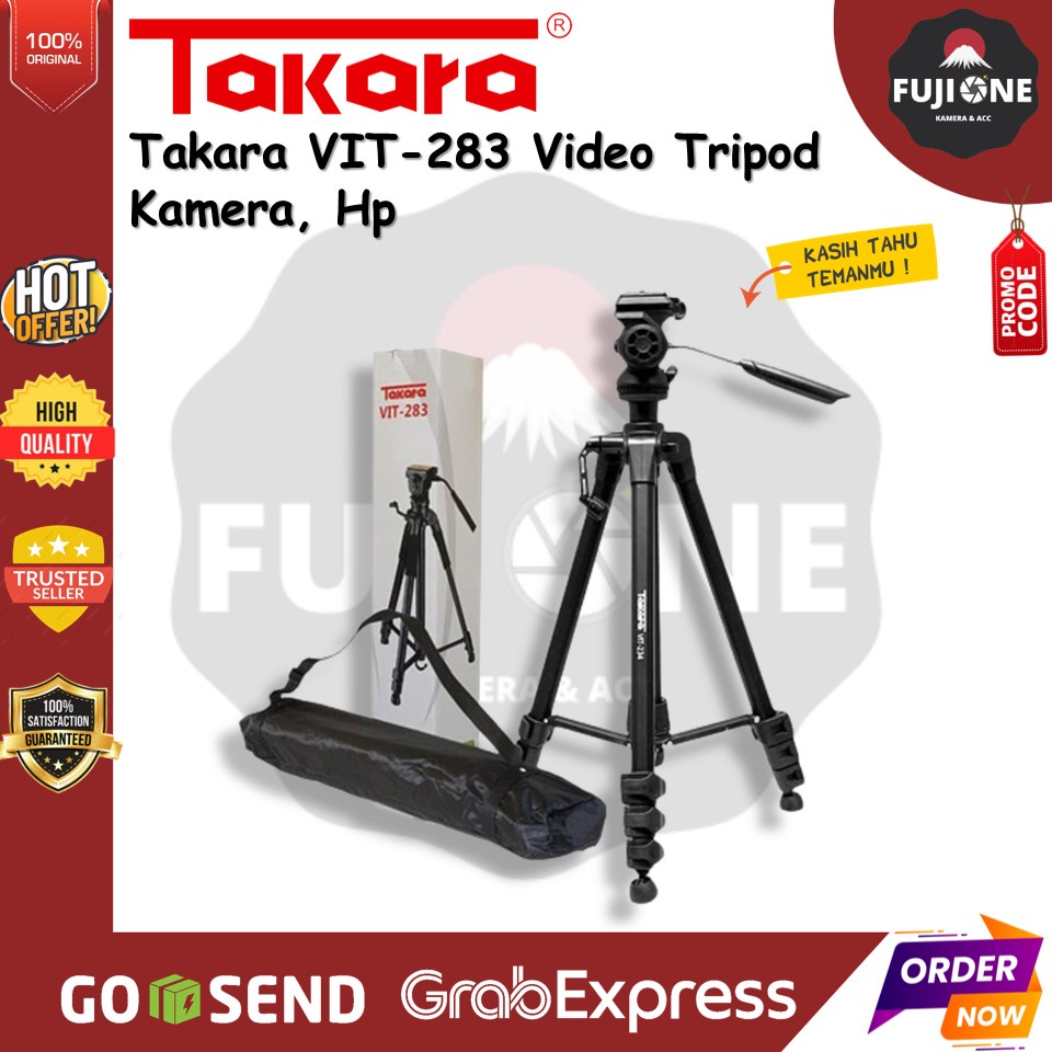 Takara VIT-283 Video Tripod Kamera, Hp