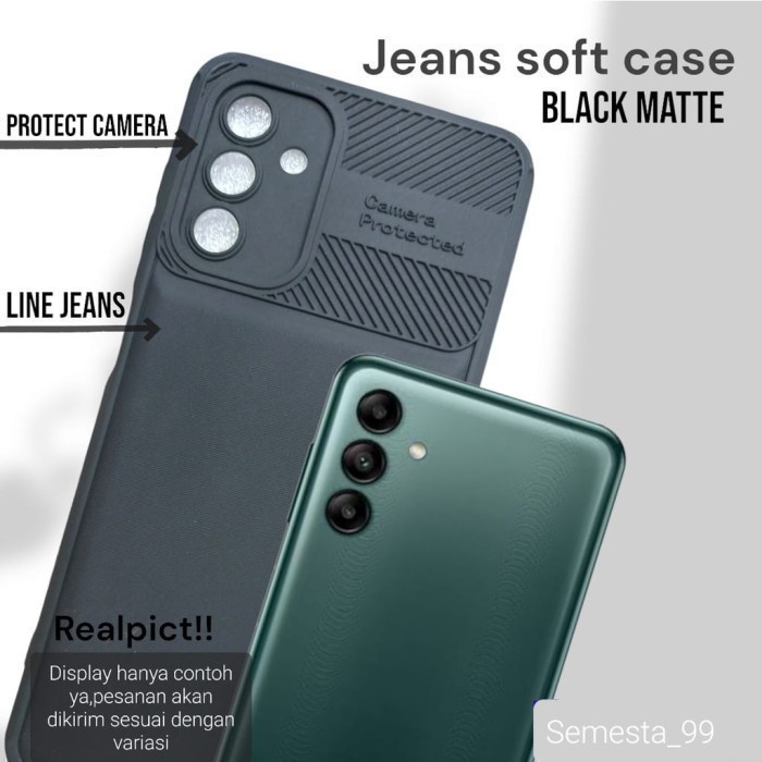 CASE CAMERA PROTECTED SAMSUNG A34 MATTE JEANS LINE SOFTCASE - GA