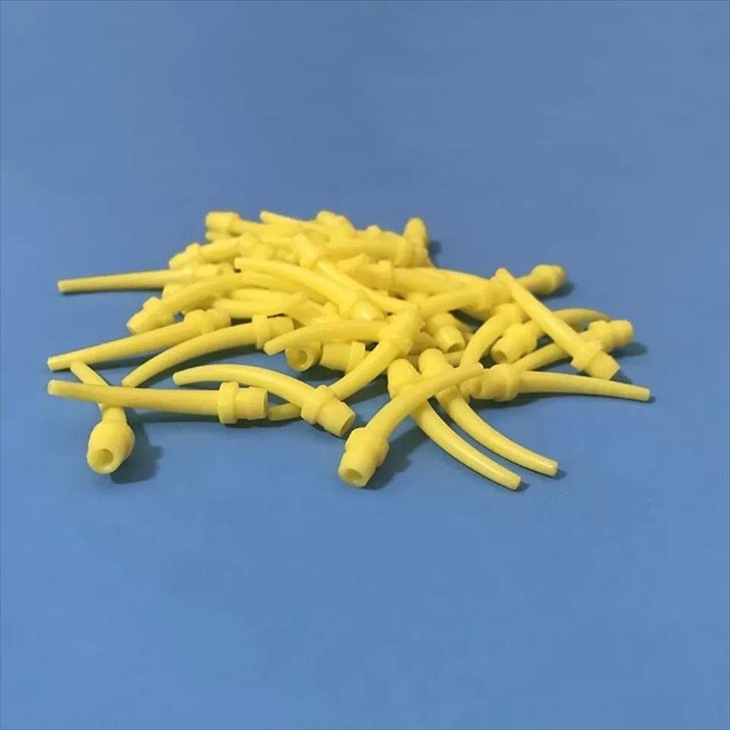 ORAL TIPS NOZZLES YELLOW UJUNG MIXING TIPS DENTAL LIGHT BODY DOUBLE IMPRESSION SATUAN