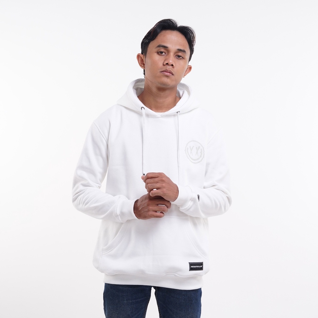 JACKET HOODIE FRIDAY KILLER | DIPPY ALL WHITE HOODIE