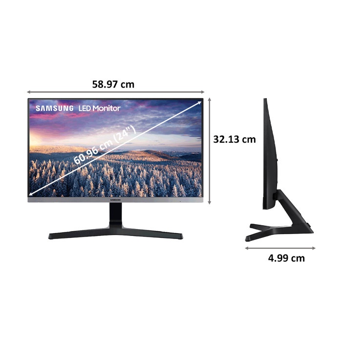 MONITOR SAMSUNG 24&quot; LS24R350 / LS 24R350 24 INCH 75Hz IPS FHD HDMI LED - GARANSI RESMI