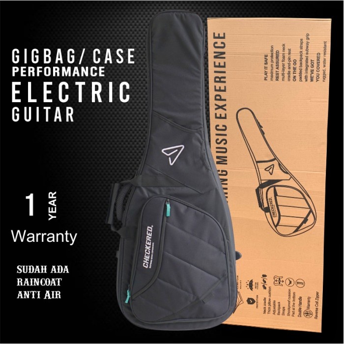 CHECKERED PRO GIGBAG GITAR ELEKTRIK PERFORMANCE - Black
