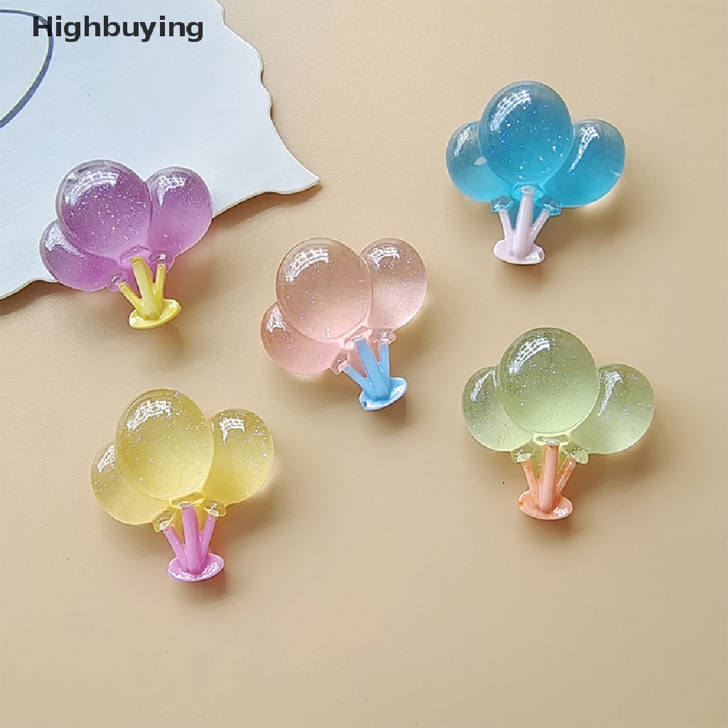 Hbid 10Pcs Glow in the Dark Balon Transparan Perhiasan Aksesoris Handmade DIY Bahan Resin Aksesoris Glory