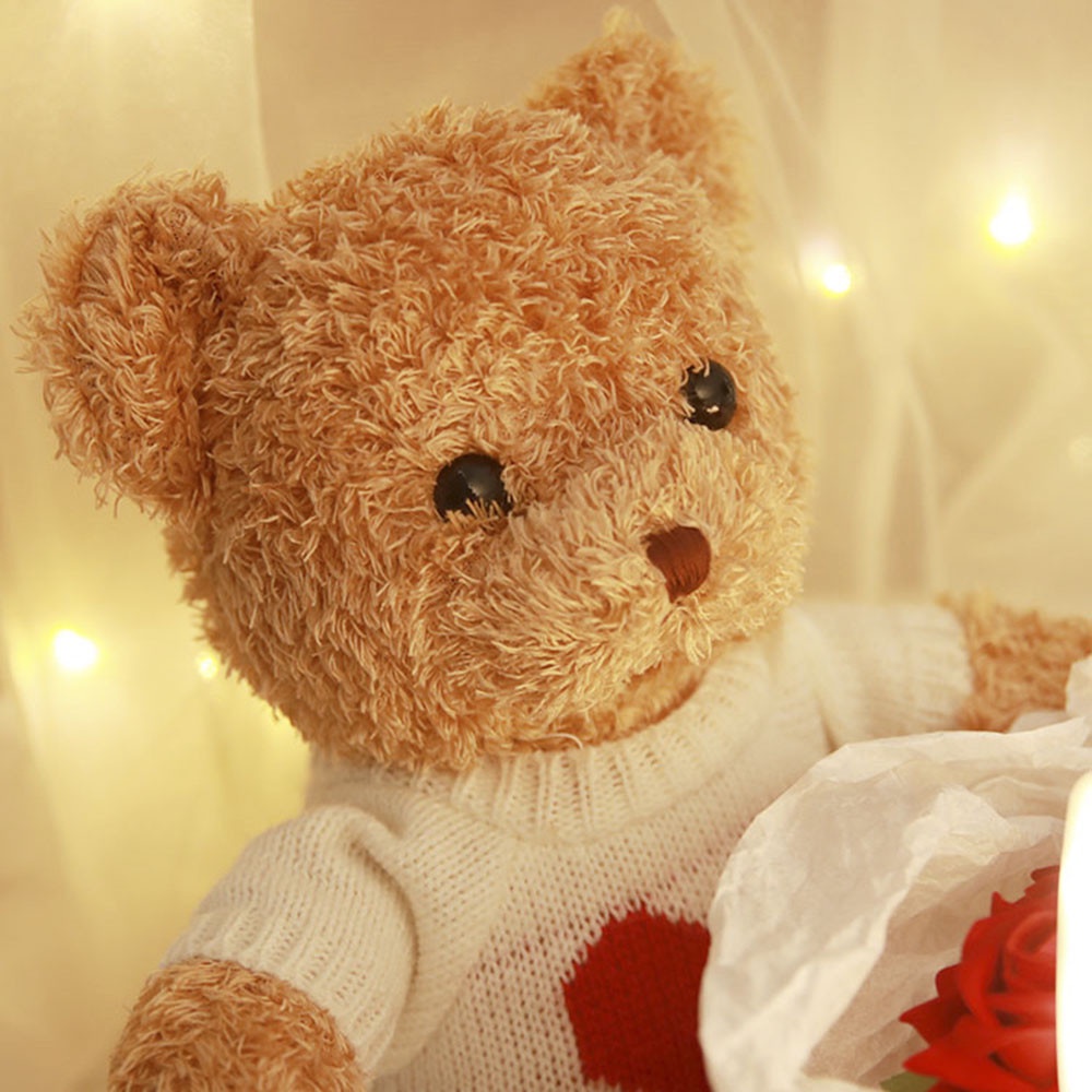 Boneka Beruang Lucu Anak Boneka Mewah Super Lembut Beruang Mainan Pacar Hadiah Ulang Tahun 30cm