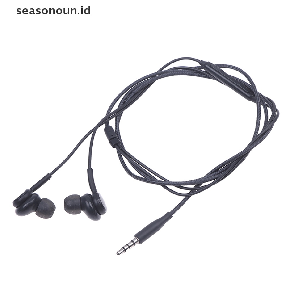 Seasonoun Wired Earbuds Headphone In-Ear Handsfree Earphone w/Mic Untuk Samsung S8/S8plus.