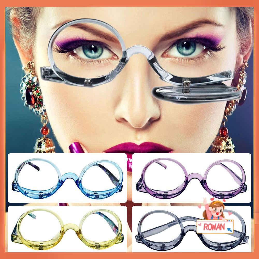 R-flower Rotating Makeup Kacamata Baca Woman+1.00~+ 4.0 Diopter Eyewear Magnifying Glasses