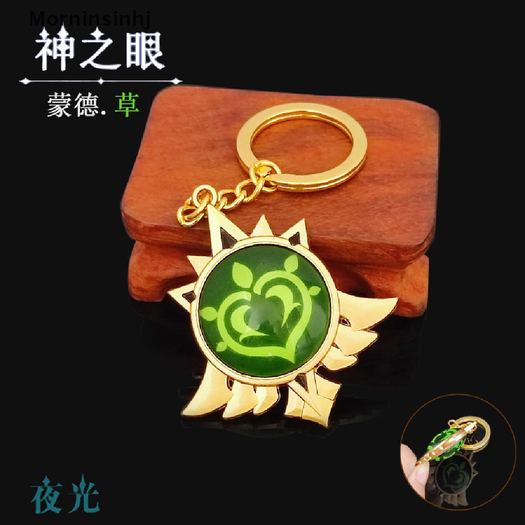 Mornin Gantungan Kunci Anime Genshin Impact Element God's Eye Key Chain Aksesoris Wanita id