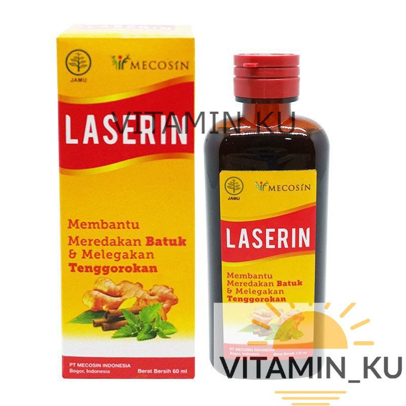 LASERIN SIRUP 110ML,60ML,30ML OBAT BATUK AMPUH UNTUK DEWASA