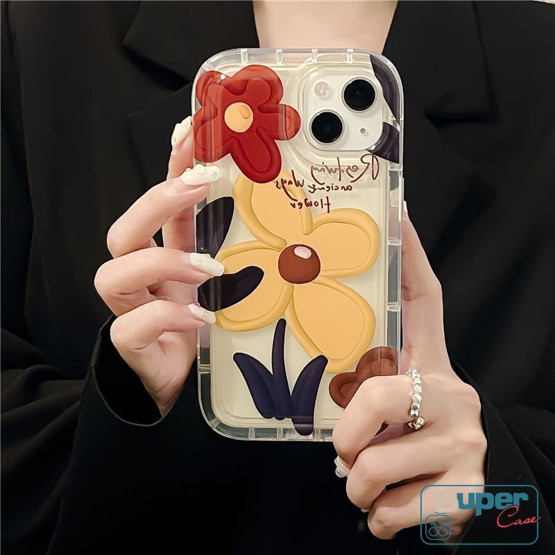 Case Bunga Lukisan Cat Minyak Musim Semi Untuk Realme C53 C25s C55 C15 C35 C12 C21Y C25 C11 C30 C30S C17 C25Y 9I 7I 6i 5 5i 5s 2021 C33 C20 C11 C3 C1 C2 C20 Lembut TPU Airbag Shockproof Cover