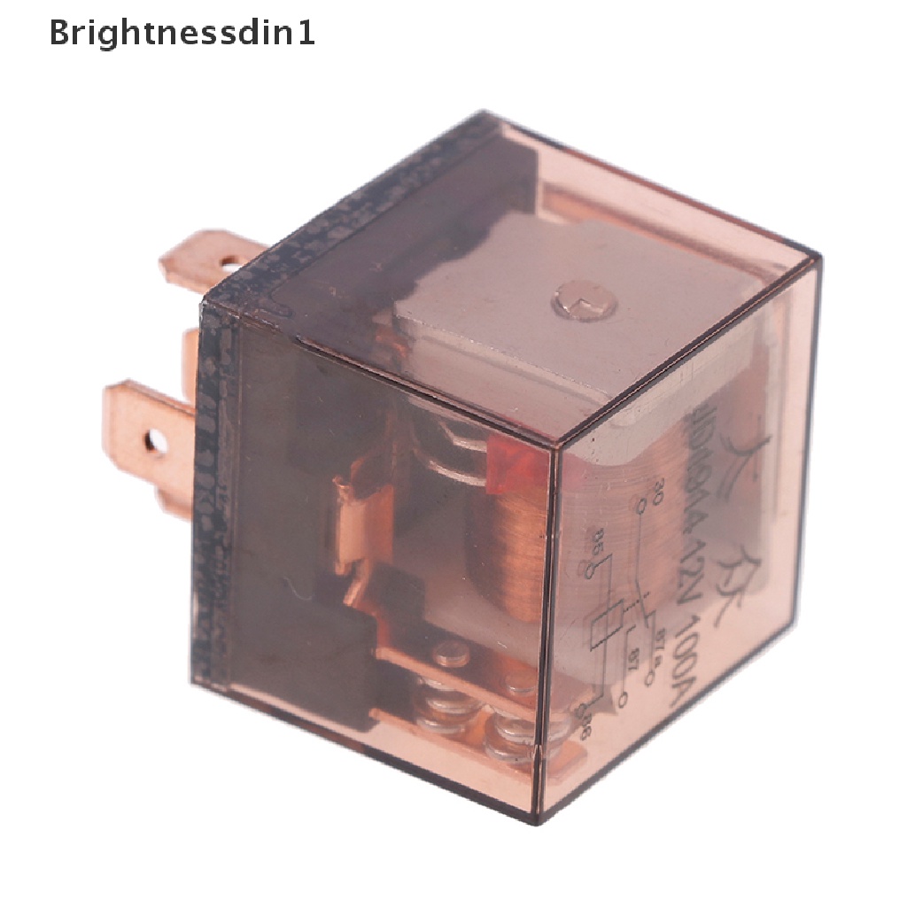 [Brightnessdin1] Relay Otomotif Tahan Air12/24V 100A 4/5Pin SPDT relay Perangkat Kontrol Mobil Butik