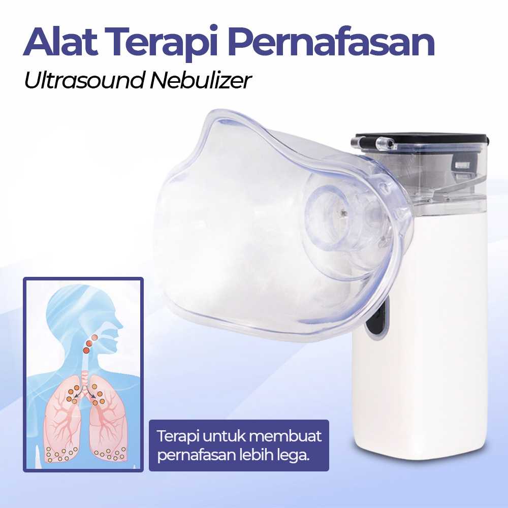 JZIKI Alat Terapi Pernafasan Ultrasound Atomizer Respirator Nebulizer - JZ362 ( Mughnii )