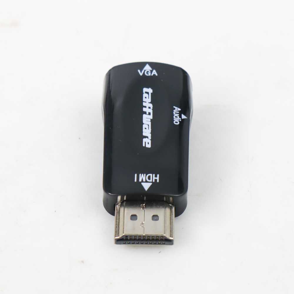 ( 100% BARANG ORI ) Taffware Adaptor HDMI ke VGA &amp; AUX 1080P - S-PC-0389