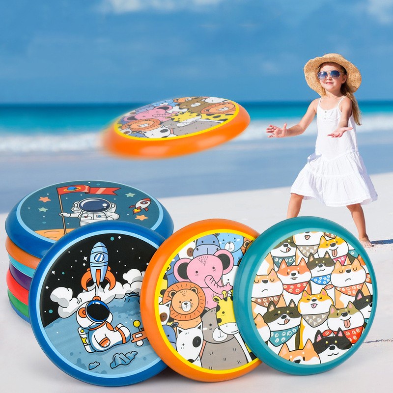 Outdoor Flying Disc Safety Soft Children Frisbee Induk-Anak Bermain Interaktif Flying Saucer Game Flying Disk Kids