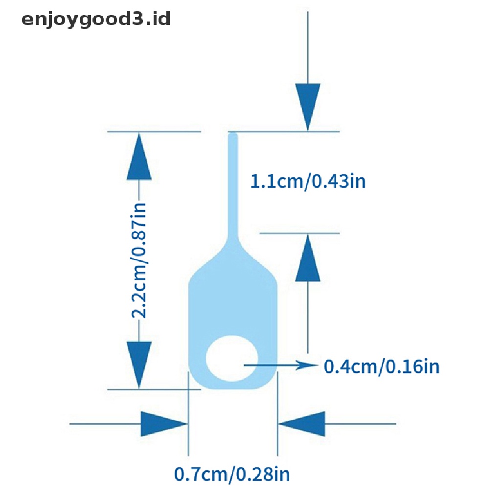 【Rready Stock】 5pcs/Set SIM Card Eject Pin Key Tool  SIM Card Tray Holder for Phone （ID）