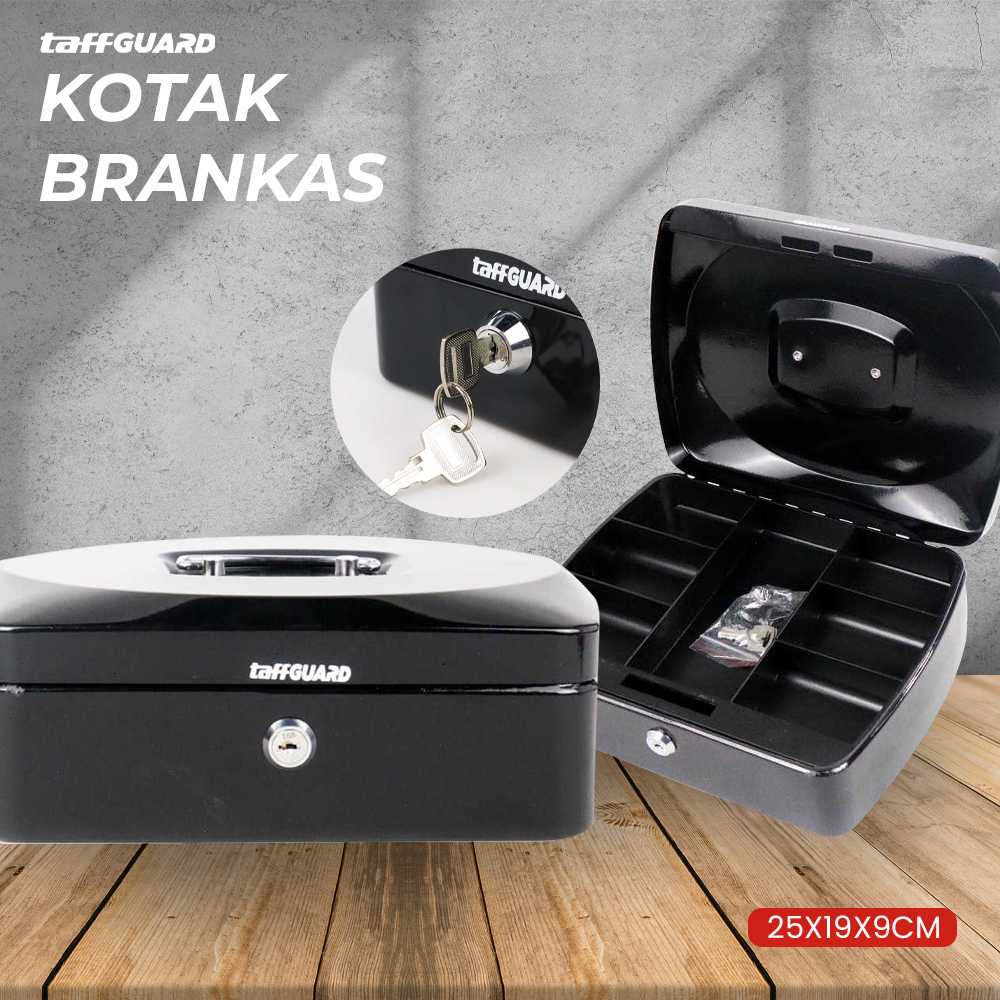 (BISA COD) FTIHSHP GUARD Kotak Brankas Uang Safebox Key Lock 25x19x9cm - JJZS66