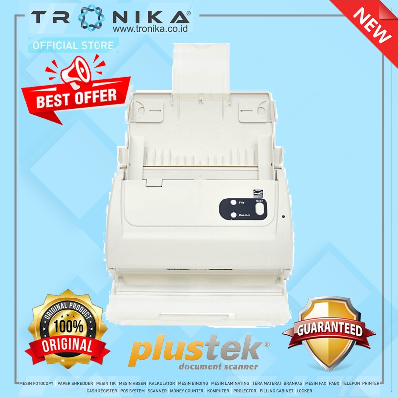 SCANNER PERIKSA NILAI LJK PLUSTEK SmartOffice PS283 Automatic Document Feeder (ADF)