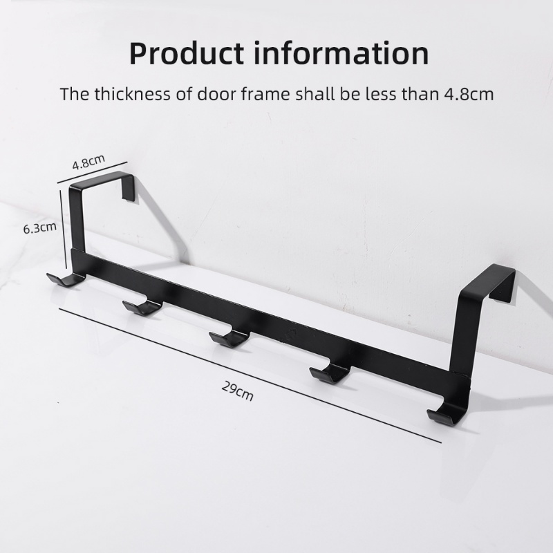 Beban Kuat Bearing Organizer Alat 5kisi S-type Metal Hook Hemat Ruang Serba Serbi Finishing Rak Cooker Kunci Gantungan Handuk Baju Topi Syal Rak Gantung Untuk Pintu Lemari Kabinet