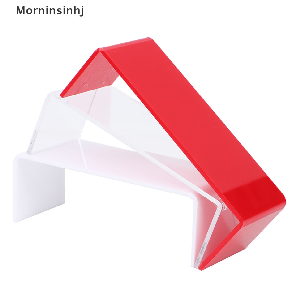 Mornin 3Pcs/set 3mm Acrylic Display Stand Showcase Perhiasan Rak Penyimpanan Shelf Holder id