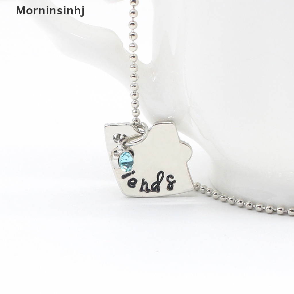 Mornin Korea Fashionable Wanita Kalung Rantai 3biji Set Best Friend Persahabatan Pendan id