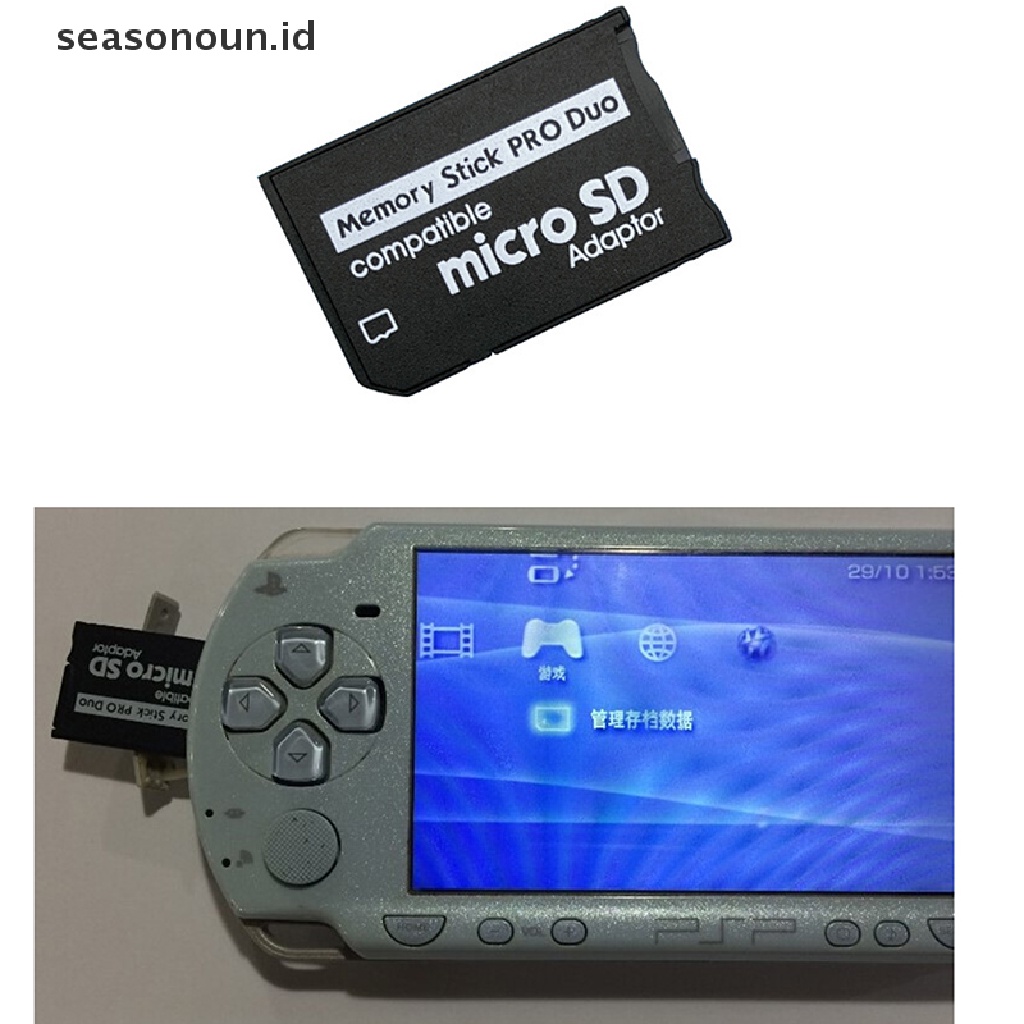 Seasonoun Untuk Sony Dan PSP Series Micro SD SDHC TF to Memory Stick MS Pro Duo PSP Adapter.