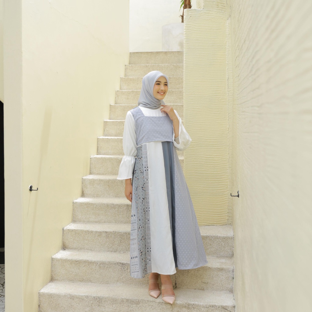 Dya_id - AMINA RAYA BLUE DRESS - SKY SERIES