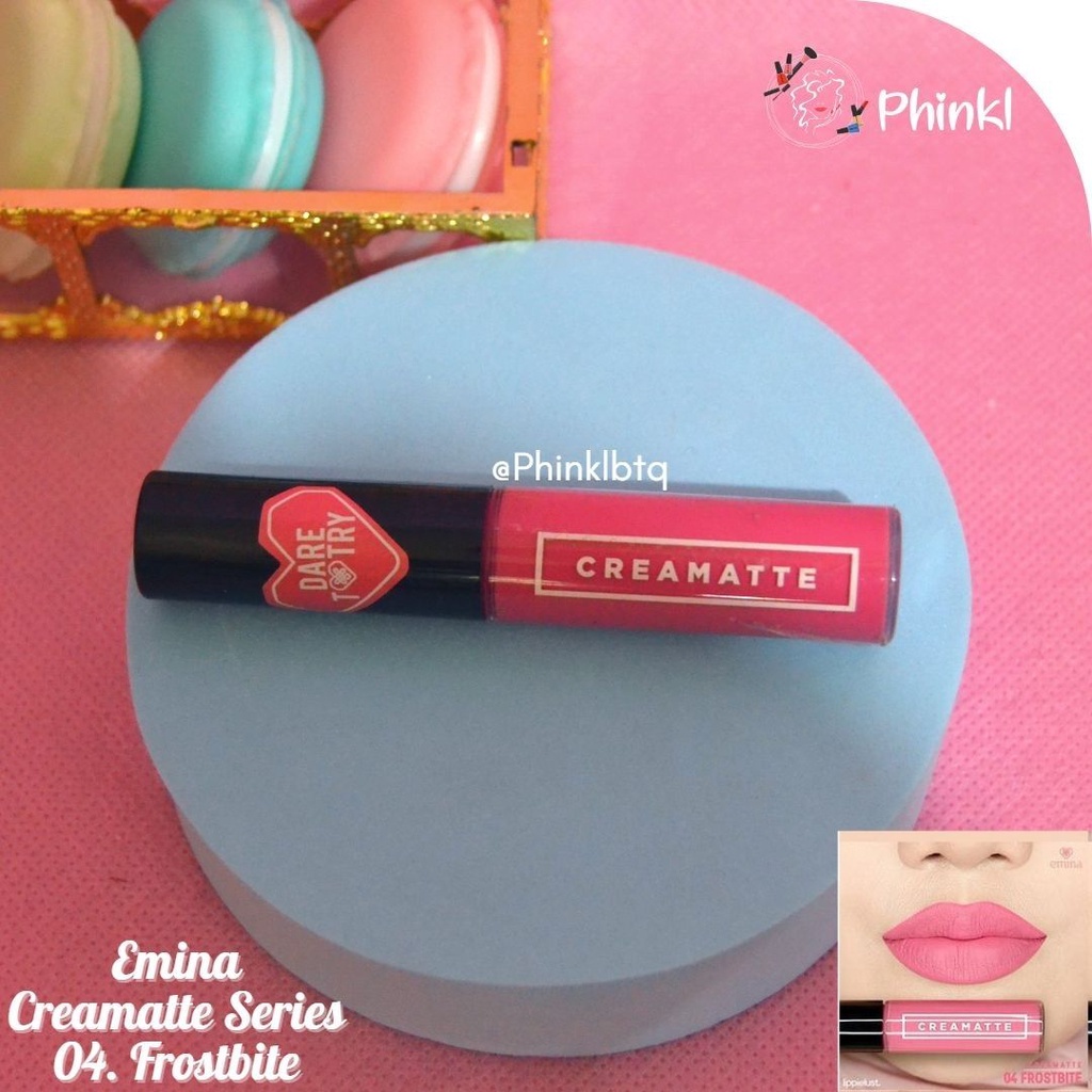 `ღ´ PHINKL `ღ´ ╰☆☆ 𝔢мιℕά ☆☆╮ Emina lip cream mattee lipstick mate cair tidak bikin bibir kering