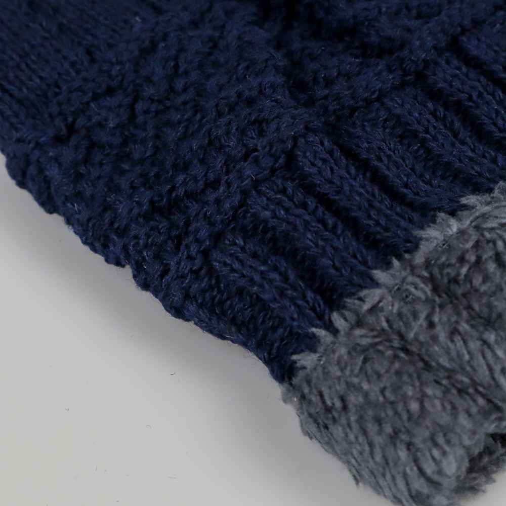 Rhodey Kupluk Wool Winter Beanie Hat - Blue
