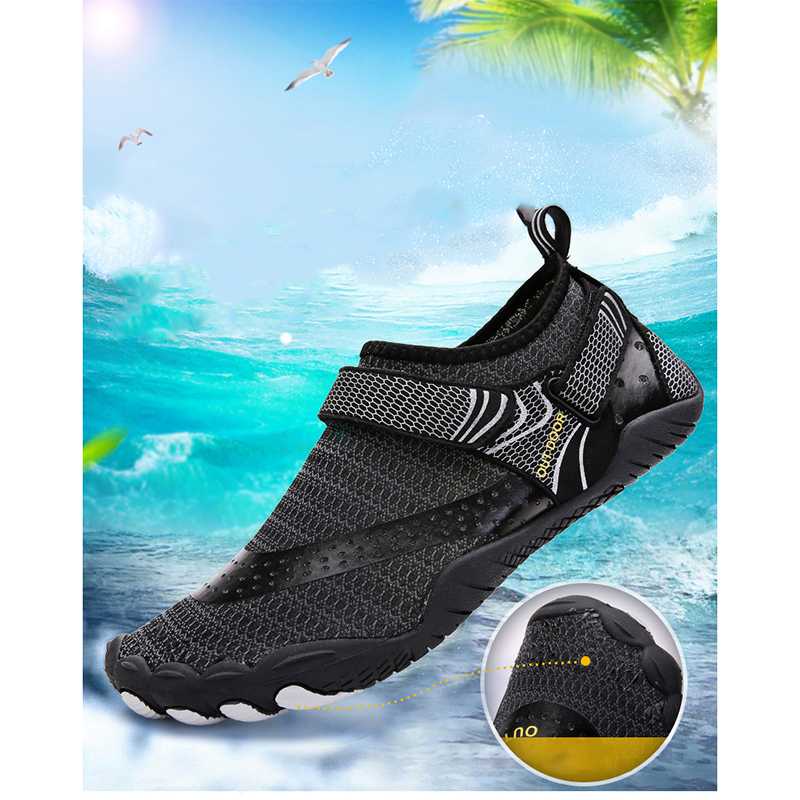 Sepatu Pantai Olahraga Air Beach Shoes Pelindung Alas Kaki Karet Slip on Snorkeling Diving Surfing Renang Berenang Ringan Selancar Pria Wanita Spandeks Ukuran Size Besar Kecil