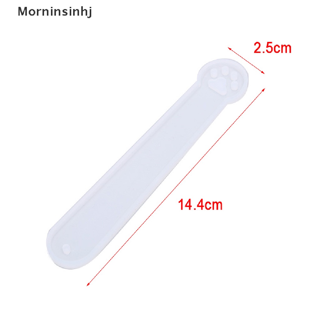 Mornin 3Pcs Cetakan Bookmark Persegi Panjang Silikon Epoxy Resin Membuat Perhiasan Bookmark DIY id