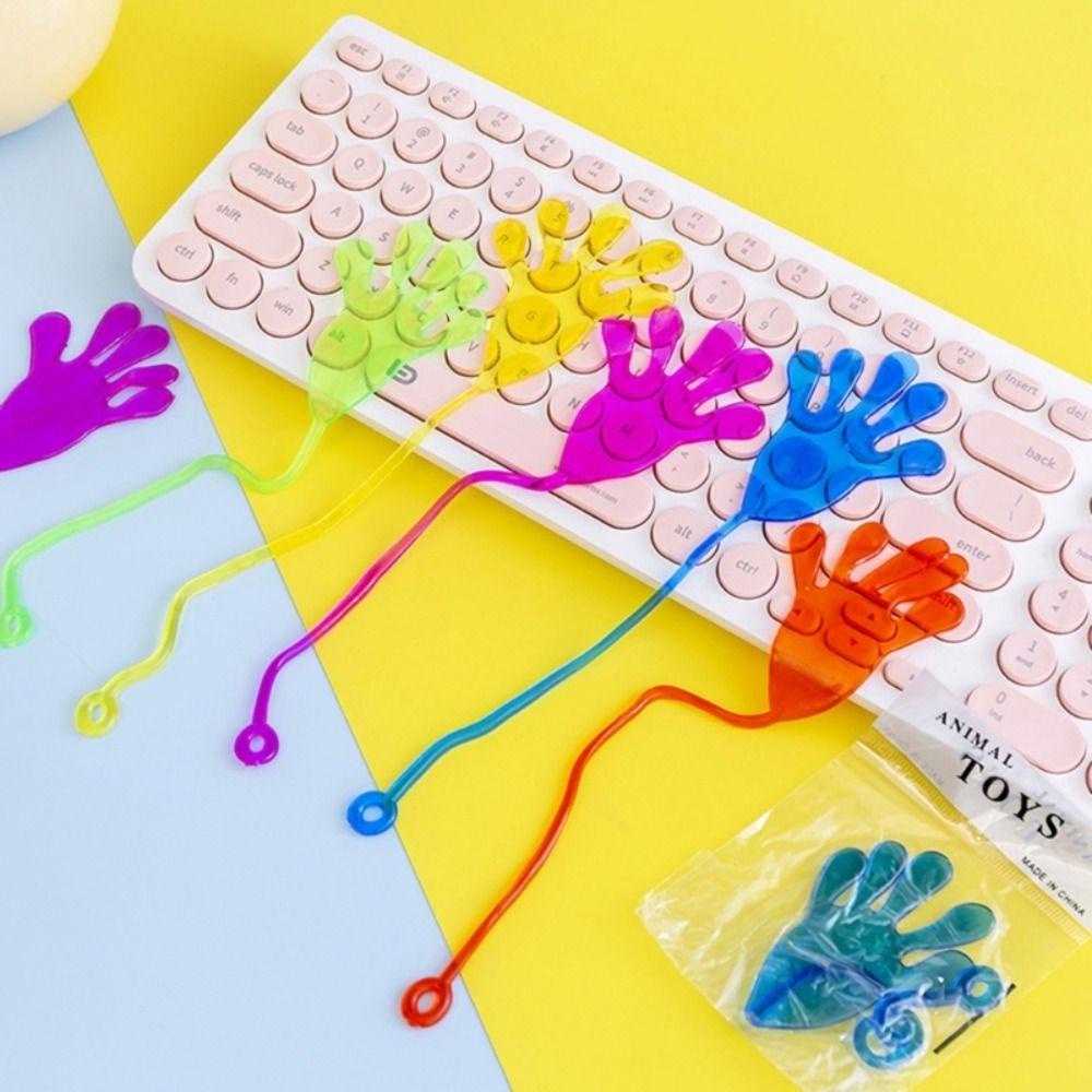 [Elegan] Mendaki Rumit Tangan Mainan Anak Mainan Anak Hadiah Pesta Nikmat Melar Lengket Sticky Palm Mainan Novelty Stretchable Sticky Palm