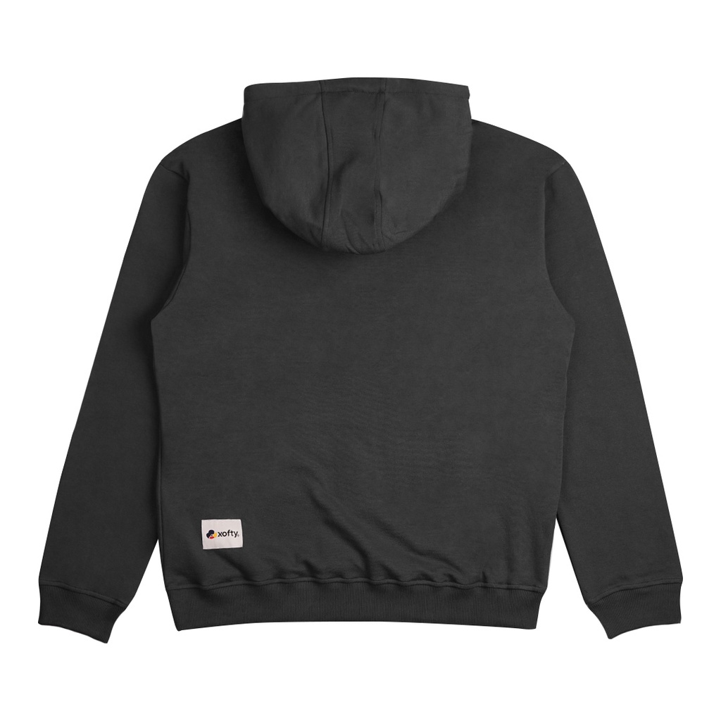 Xofty Sweater Hoodie Regular Fit Pria Dan Wanita Prodigy Black