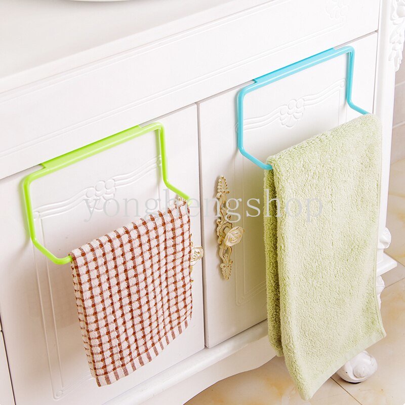 Rak Handuk Multifungsi Bebas Pukulan Lemari Kabinet Gantungan Hook Pintu Belakang Gantungan Hand Towel Rag Storage Shelves Holder Kamar Mandi Dapur Organizer