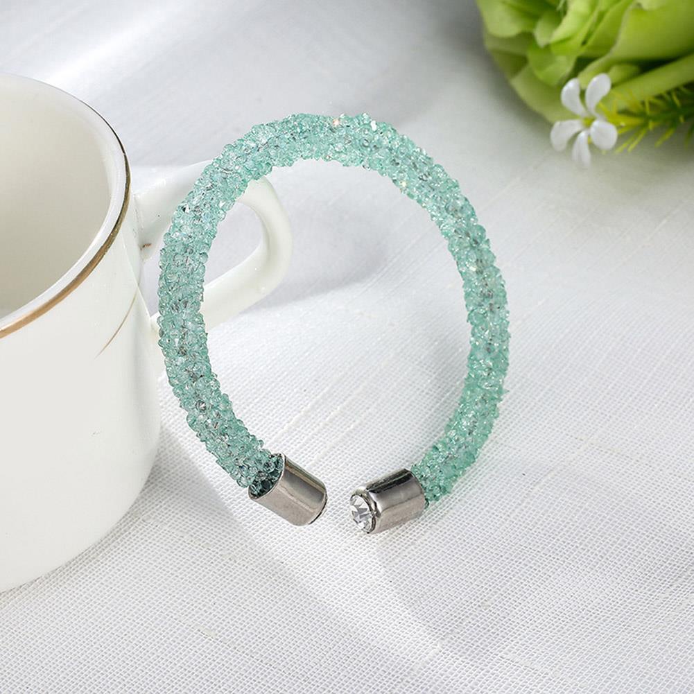 Gelang Kristal Fashion Retro Indah Open Bangles Bracelet Untuk Wanita Gadis Bracelet Untuk Wanita Aksesoris Perhiasan