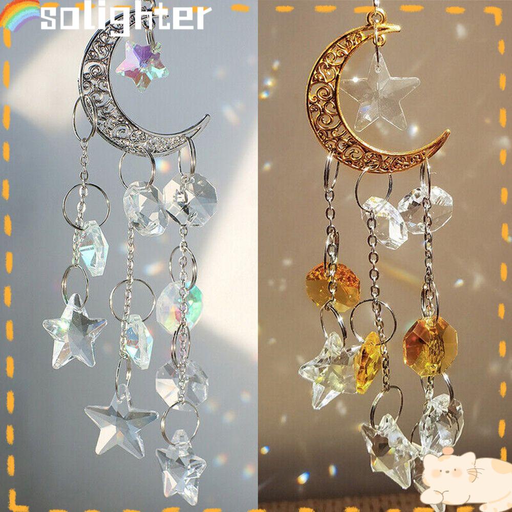 Solighter Suncatcher Lonceng Angin Rumah Taman Dekorasi Kerajinan Hadiah Indoor Outdoor Kristal Liontin