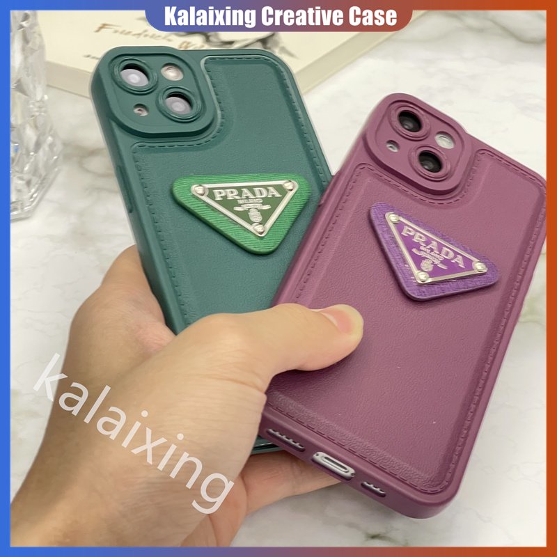 IPHONE Casing Ponsel Bentuk Prada Untuk Iphone14 Pro Max13 12 11 ProMax Xs Max Xr X Xs Casing Hard Red Soft Back Cover