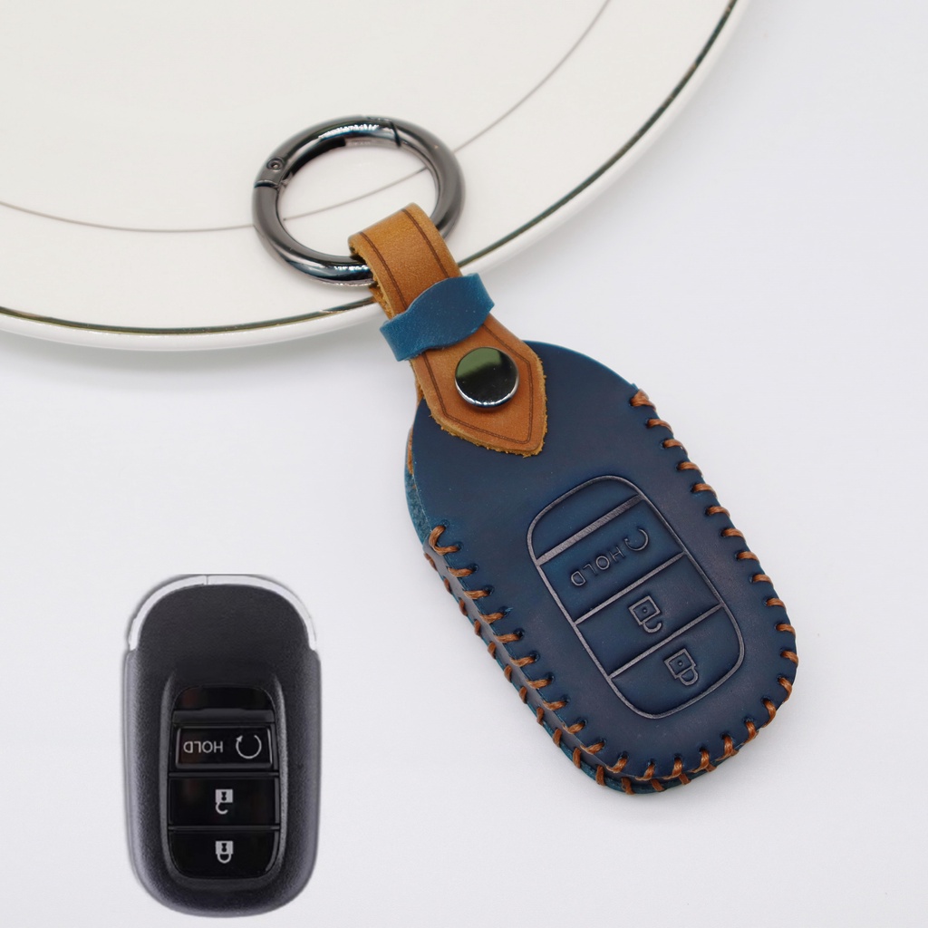 Untuk Honda Kulit Key Holder Cover Smart Key Push Start Remote Case Key Less keyless Untuk Kota HRV BRV CRV Jazz Accord Civic