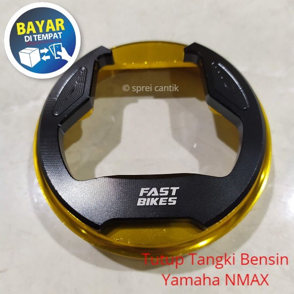 HYS Tutup Tangki Yamaha NMAX CNC - GOLD