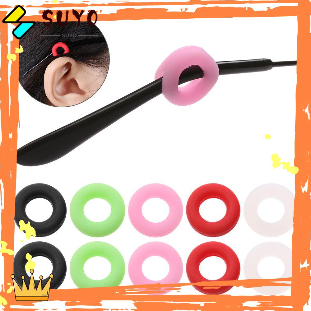 Suyo Kait Telinga Kacamata Bulat Aksesoris Hook Grips Eyeglasses Outdoor Silicone Grips