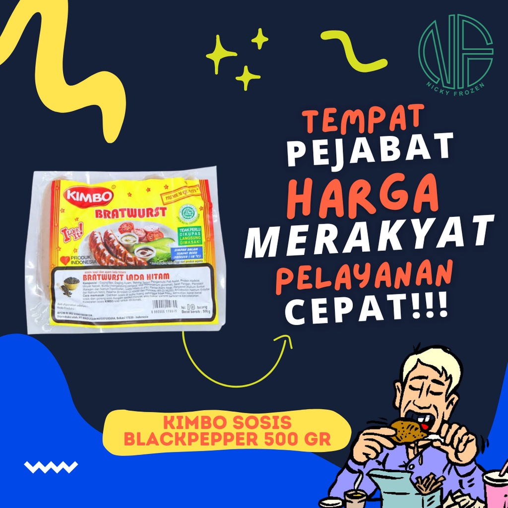 

KIMBO SOSIS LADA HITAM 500 G