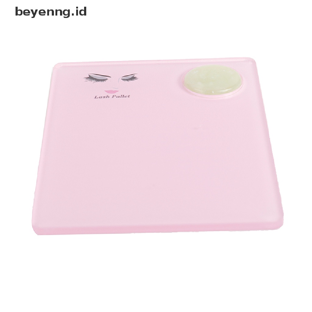Beyen Acrylic Eyelash Extension Eye Lash Pallet Batu Giok Organizer Pad Tray Paking ID