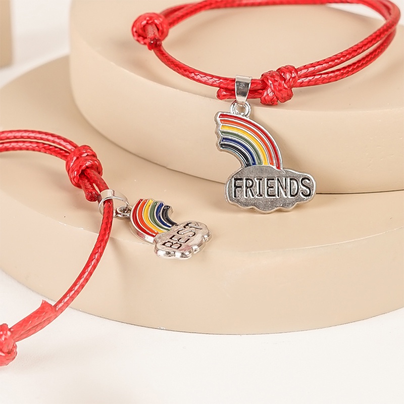 Gelang Couple 2Pcs Bestfriend Sahabat Bestie Pasangan Pria Wanita Sama Doi Ber2